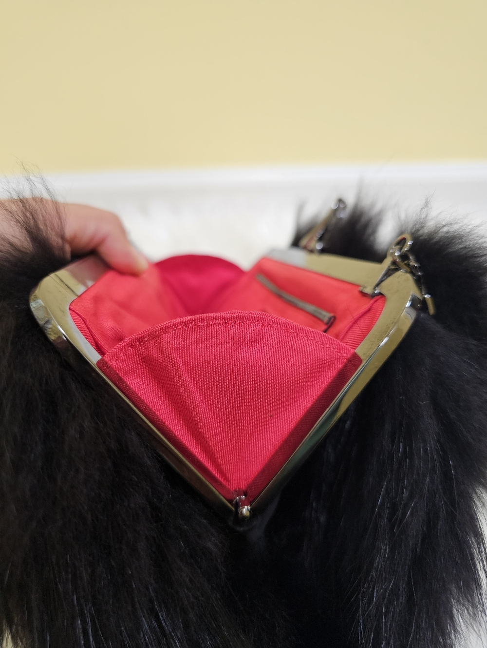 Christian Louboutin Fox Fur Anastasia Muff Bag - Picture 14 of 17